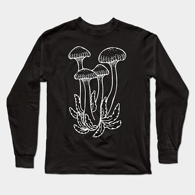 Shrooms Long Sleeve T-Shirt by LoraMaze